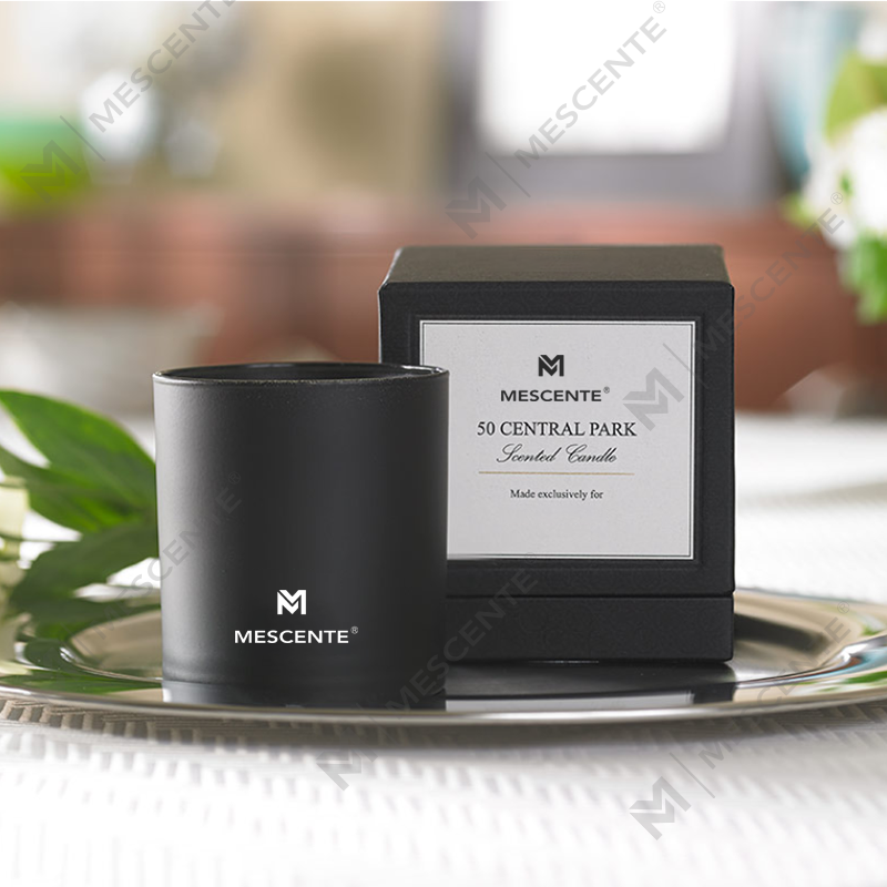 M&S doft Partihandel Lyx Private Label Chrome Man Aromaterapi Ljus 22 Oz Med Kristaller Inuti