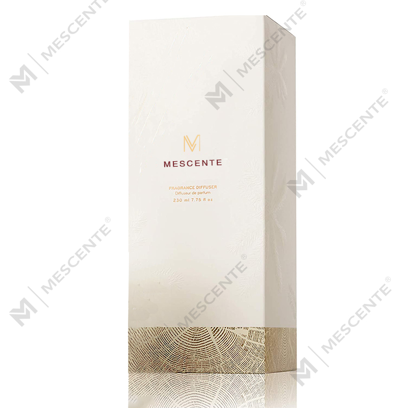 M&Scent Partihandel Lyxig glasflaska Stik Fiber Rund Träskruv Aroma Reed Diffuser Presentset