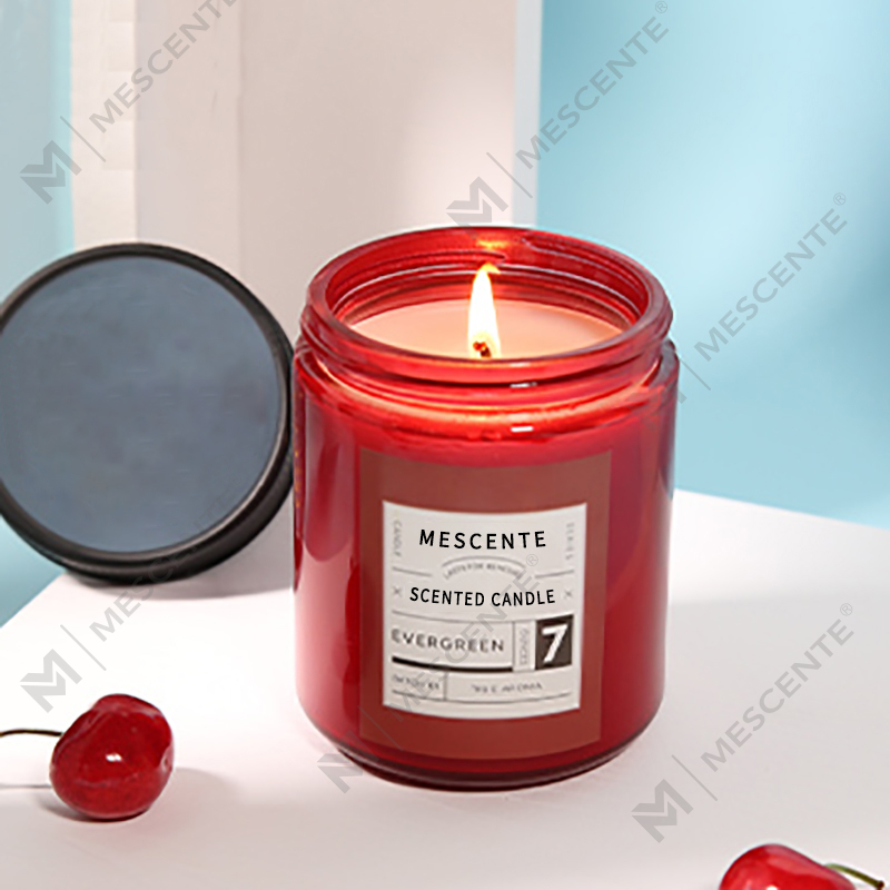 M&Scent custom private label lyxiga doftljus av sojavax med lock
