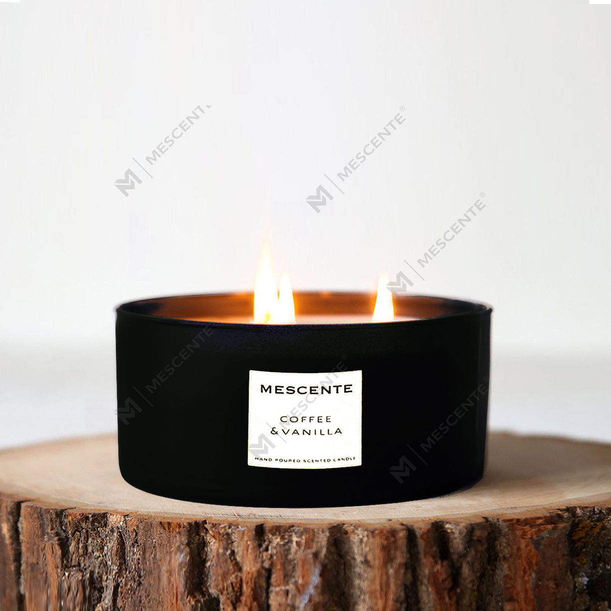 M&Scent i grossistledet dekorativ aromaterapi 3 wicks doftande kokospalmljus presentset