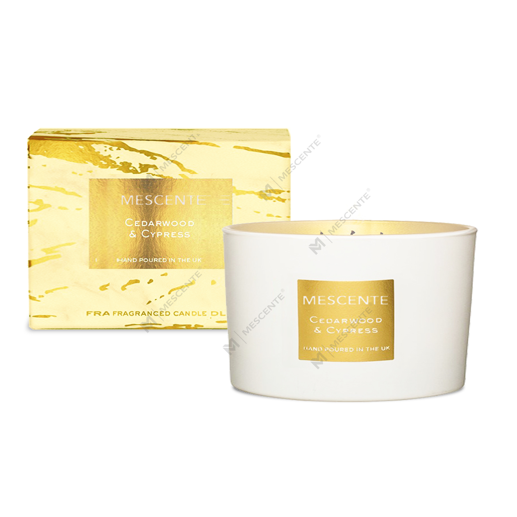 M&Scent i grossistledet dekorativ aromaterapi 3 wicks doftande kokospalmljus presentset
