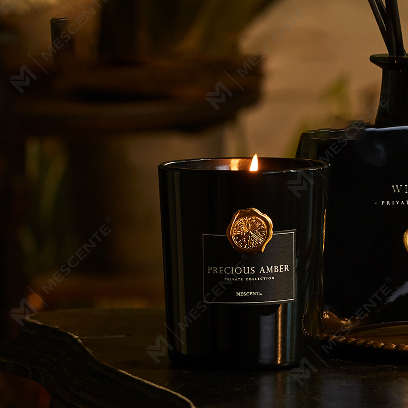 M&Scent lyxiga egna märkes dekorativa glasburkar doftande sojavaxljus