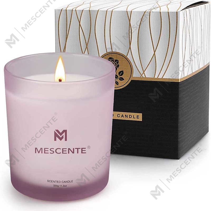 M&Scent Grossist Custom Luxury Bästsäljande Private Label Wick Lavendel Soy Wax Doftljus