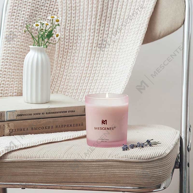 M&Scent Grossist Custom Luxury Bästsäljande Private Label Wick Lavendel Soy Wax Doftljus
