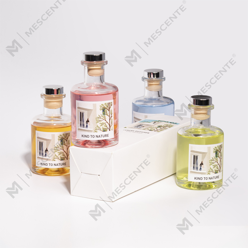 M&Scent Luxury 200 ml skräddarsydd vit flaska träpinnar vassspridare med låda
