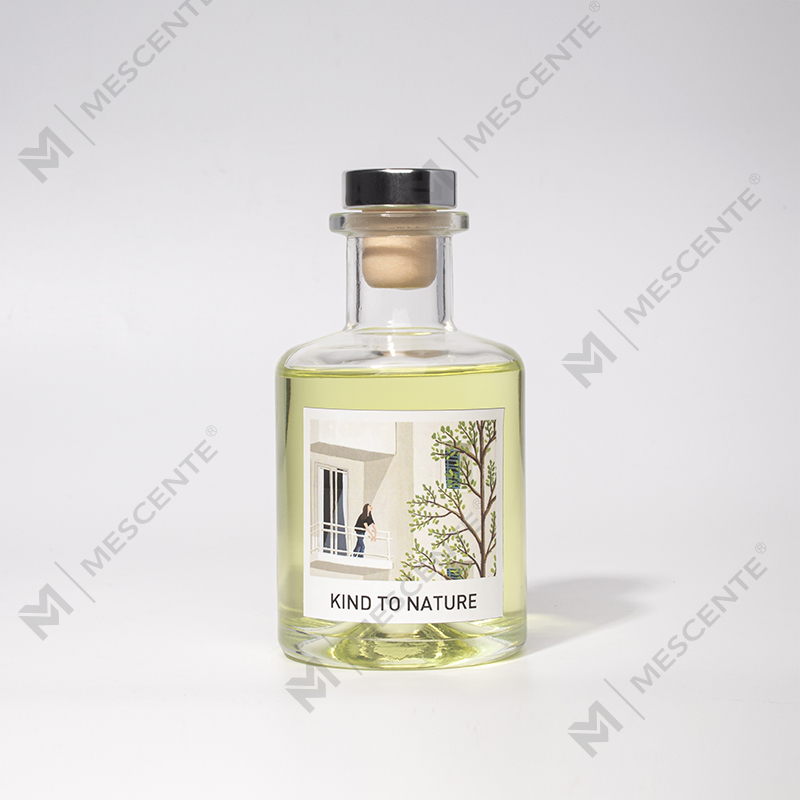 M&Scent lyxig dekorativ stor flaska vassspridare för eterisk olja med presentset för torkade blommor