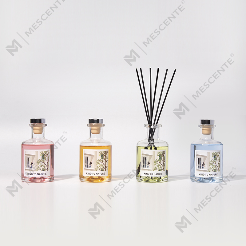 M&Scent Luxury 200 ml skräddarsydd vit flaska träpinnar vassspridare med låda