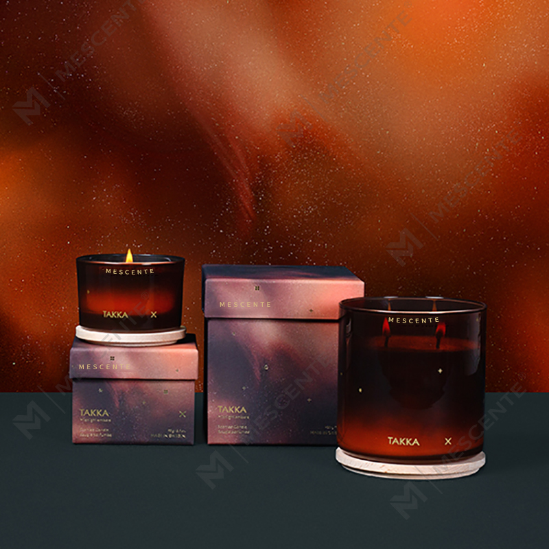 M&Scent Luxury Custom Handmade Juldekorativa doftsojavaxljus med presentförpackning