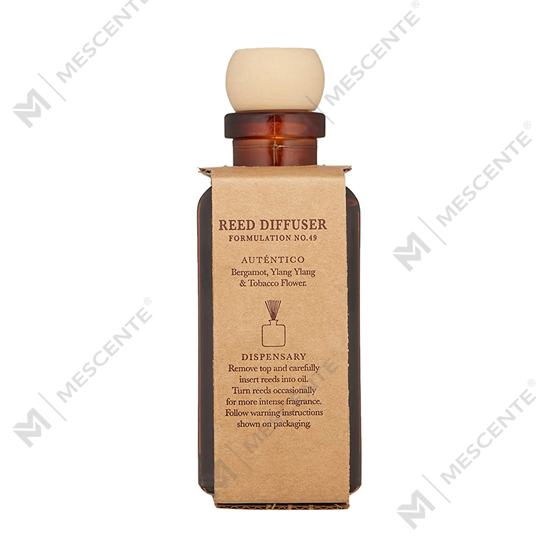M&Scent Luxury Custom Large Rose Gold Glasflaska Blomma Private Label flytande vassspridare med presentförpackning
