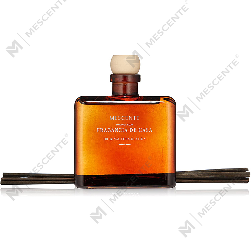 M&Scent Luxury Custom Large Rose Gold Glasflaska Blomma Private Label flytande vassspridare med presentförpackning