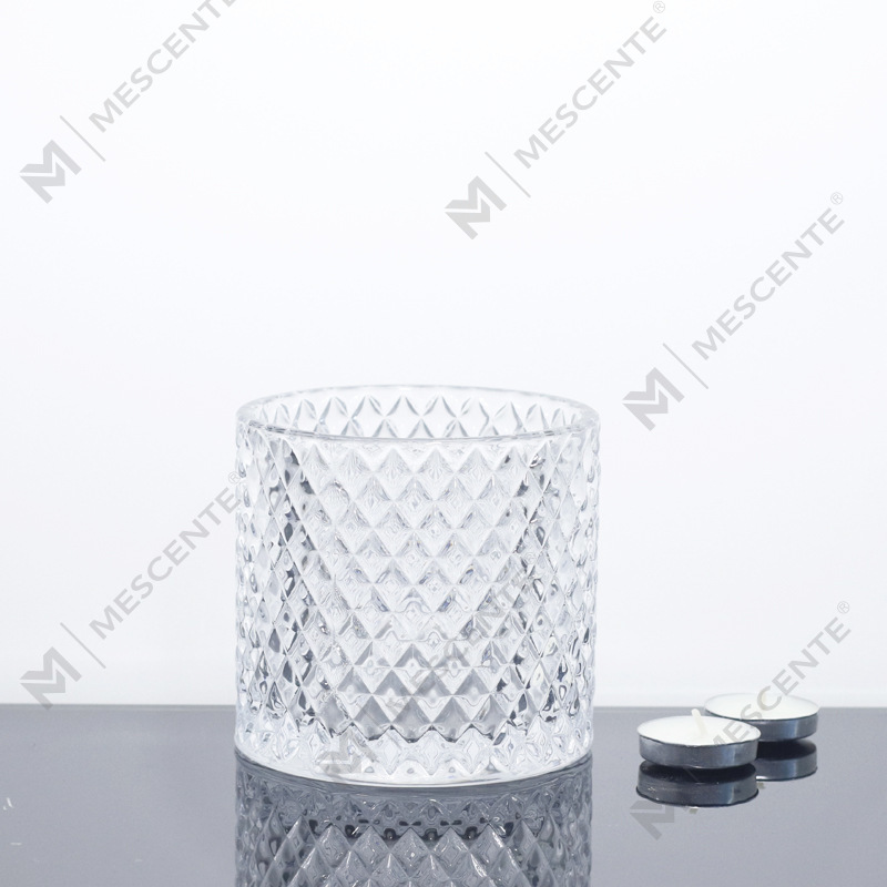 M&Scent Large 3 Wick Pink ljusburkar med lock i bulk, keramisk ljusburk för ljustillverkning