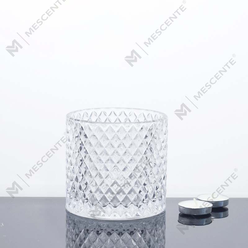 M&Scent Large 3 Wick Pink ljusburkar med lock i bulk, keramisk ljusburk för ljustillverkning