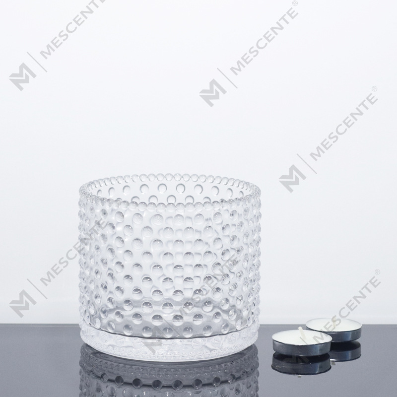 M&Scent Large 3 Wick Pink ljusburkar med lock i bulk, keramisk ljusburk för ljustillverkning
