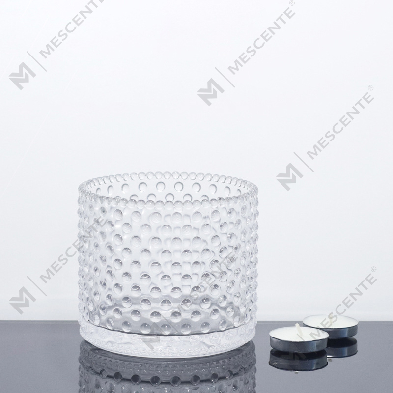 M&Scent Large 3 Wick Pink ljusburkar med lock i bulk, keramisk ljusburk för ljustillverkning