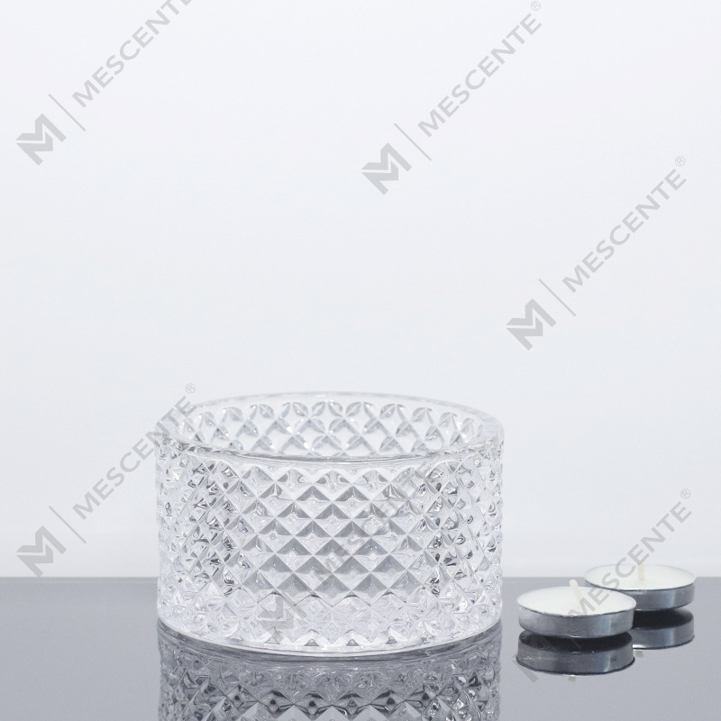 M&Scent Large 3 Wick Pink ljusburkar med lock i bulk, keramisk ljusburk för ljustillverkning