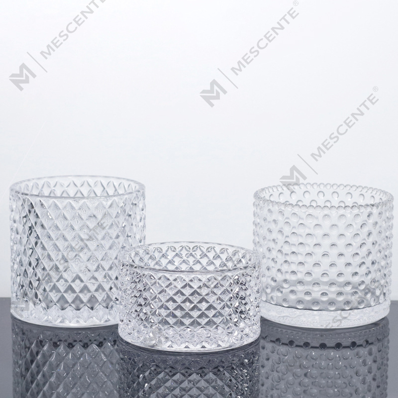 M&Scent Large 3 Wick Pink ljusburkar med lock i bulk, keramisk ljusburk för ljustillverkning