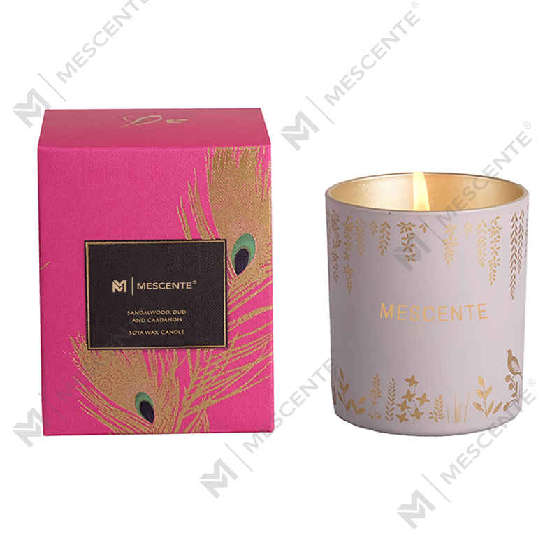 Private Label Personlig Black Wood Wick ljus doftande lyx med kristaller