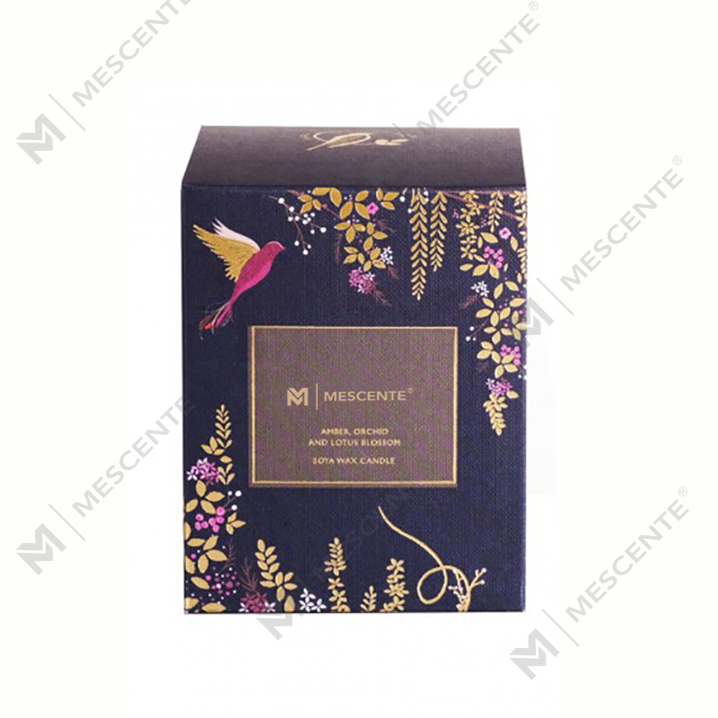 Private Label Personlig Black Wood Wick ljus doftande lyx med kristaller