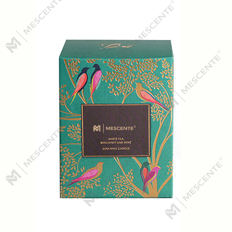 Private Label Personlig Black Wood Wick ljus doftande lyx med kristaller