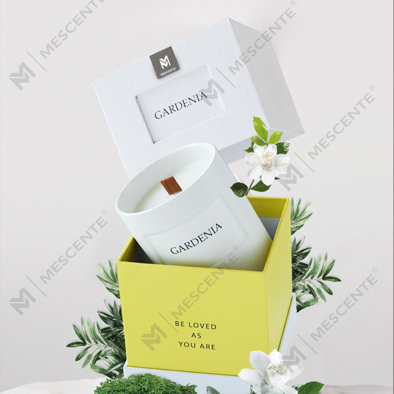 M&Scent grossist anpassade lyxiga hemdoft glasburkar doftande sojavaxljus