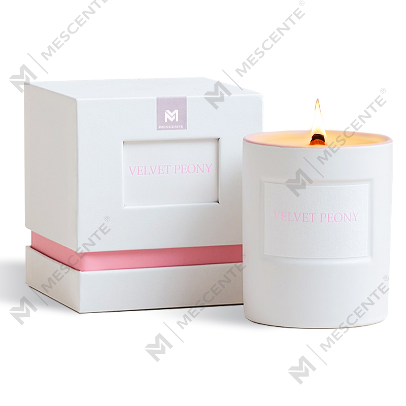 M&Scent grossist anpassade lyxiga hemdoft glasburkar doftande sojavaxljus