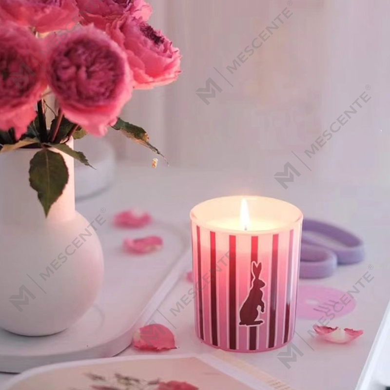 M&Scent grossist anpassade lyxiga hemdoft glasburkar doftande sojavaxljus