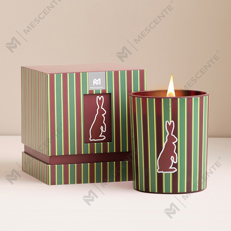 M&Scent grossist anpassade lyxiga hemdoft glasburkar doftande sojavaxljus