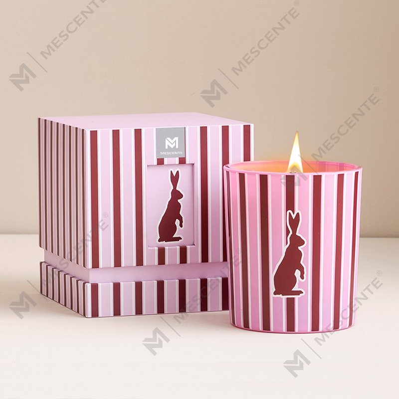 M&Scent grossist anpassade lyxiga hemdoft glasburkar doftande sojavaxljus