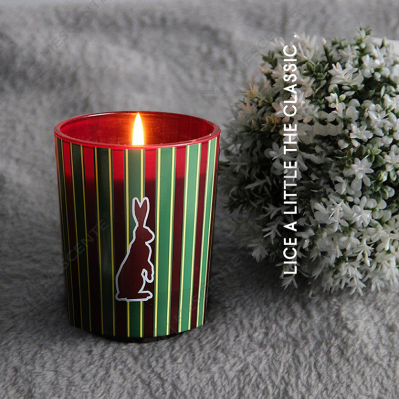 M&Scent grossist anpassade lyxiga hemdoft glasburkar doftande sojavaxljus