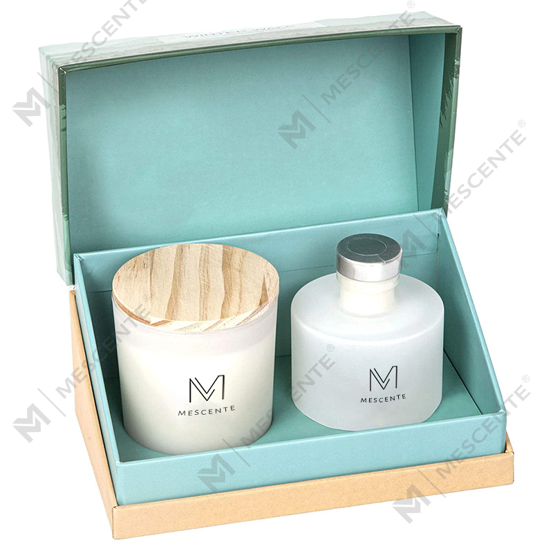 M&Scent Lyx Personlig Privat Label Höstdekor Aroma Doftande Sojaljus Rörspridare Presentset