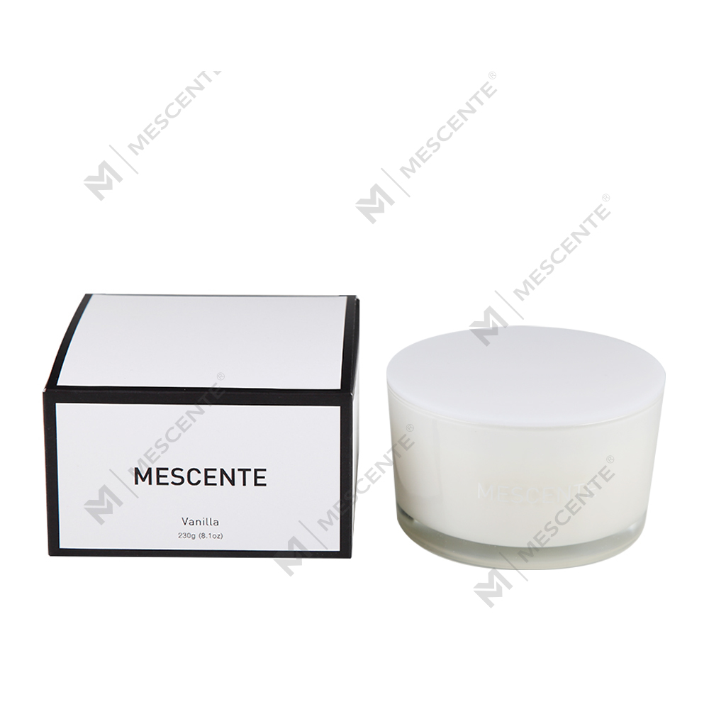 Mescente Partihandel Private Label glasburk 3 veke 100 % sojavax doftljus