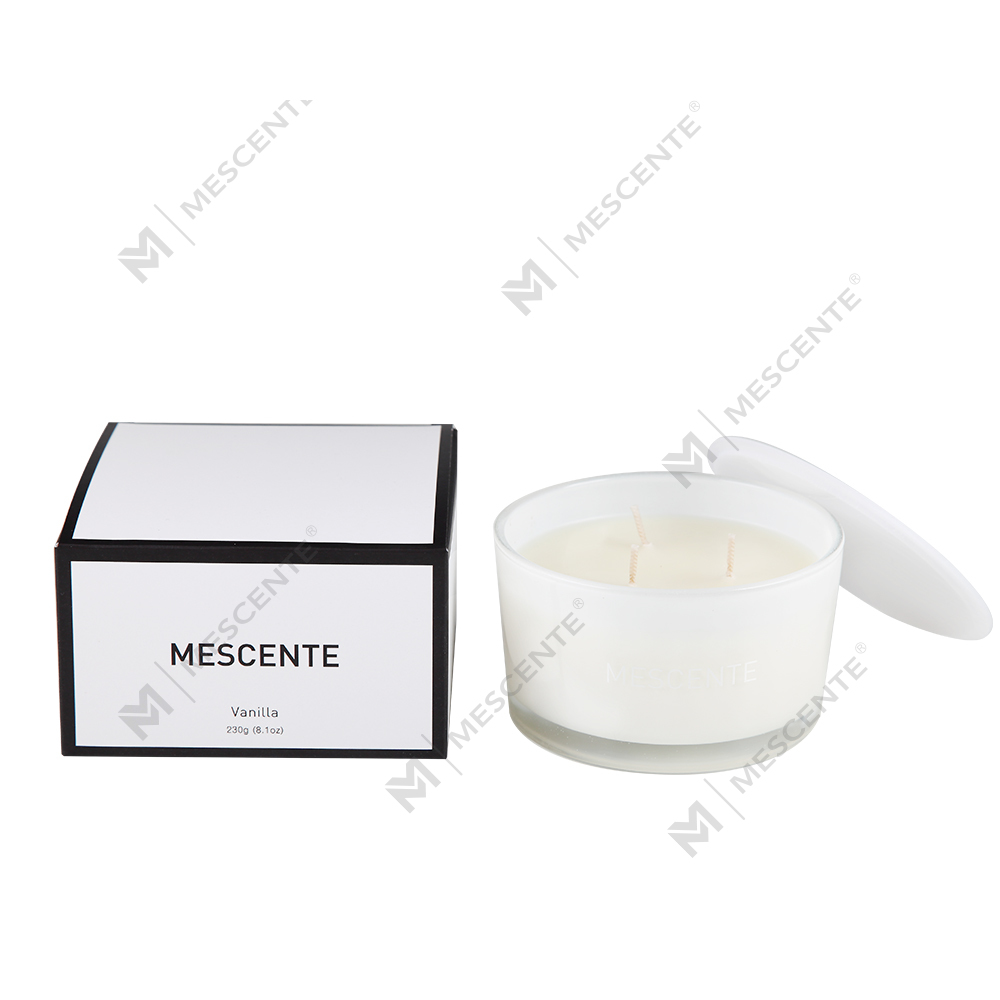 Mescente Partihandel Private Label glasburk 3 veke 100 % sojavax doftljus