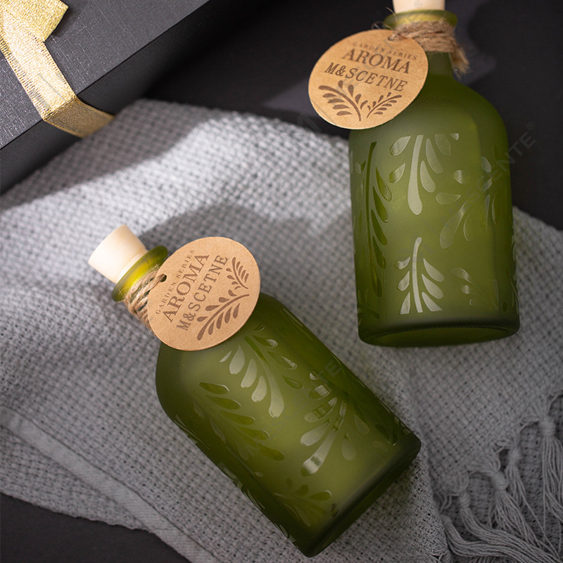 M&Scent Luxury Custom Private Label glasflaska Blomma flytande vassspridare med presentförpackning