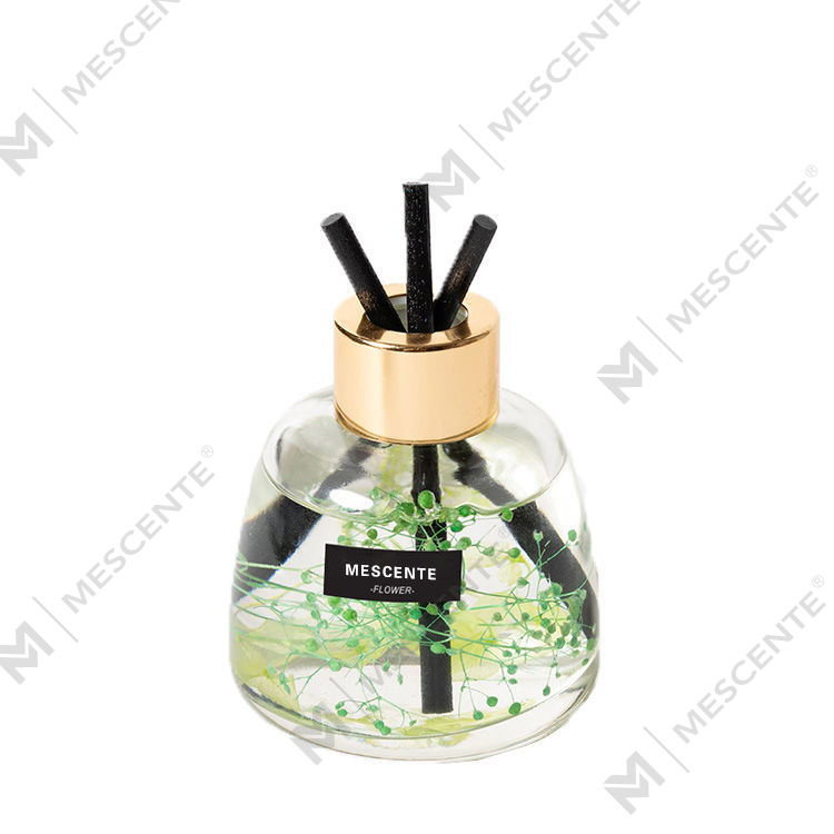 Mini Vit Flaska Blomma Parfym Aroma Reed Diffuser Oil, Doft Thailand Reed Diffuser Presentset
