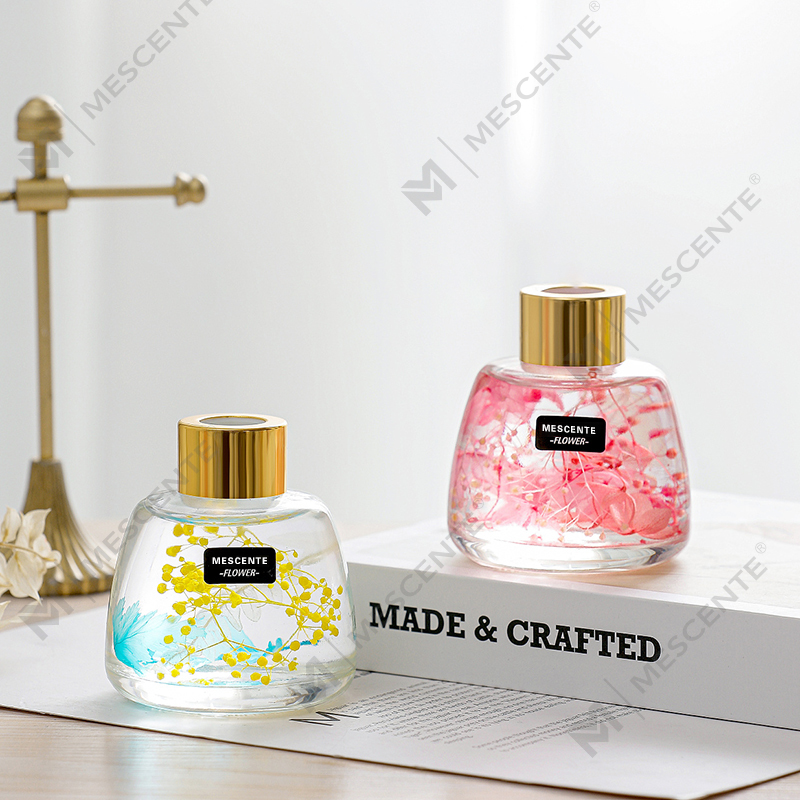 Mini Vit Flaska Blomma Parfym Aroma Reed Diffuser Oil, Doft Thailand Reed Diffuser Presentset