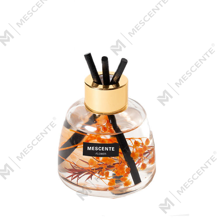 Mini Vit Flaska Blomma Parfym Aroma Reed Diffuser Oil, Doft Thailand Reed Diffuser Presentset
