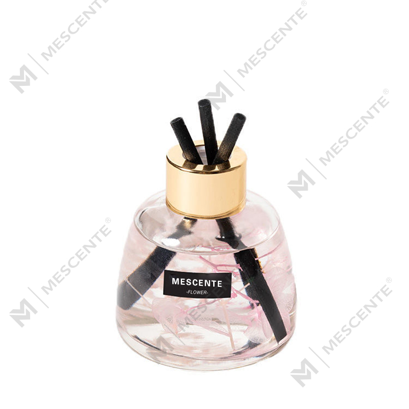 Mini Vit Flaska Blomma Parfym Aroma Reed Diffuser Oil, Doft Thailand Reed Diffuser Presentset