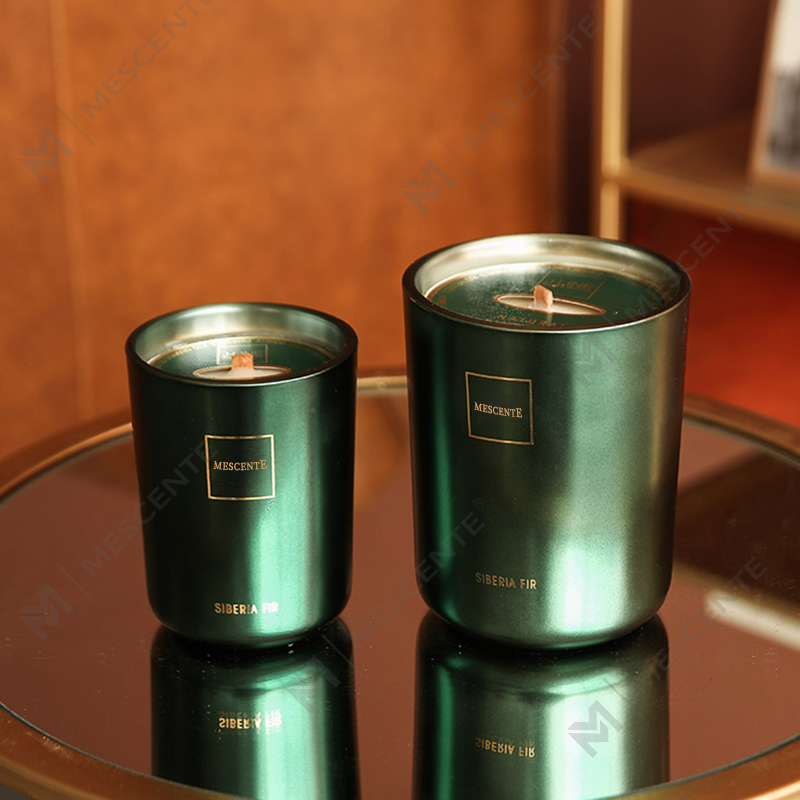 M&Scent Grossist Skräddarsydd Lyx Privat Label Pelare Doftande Sojavax Trä Wick Aroma Ljus