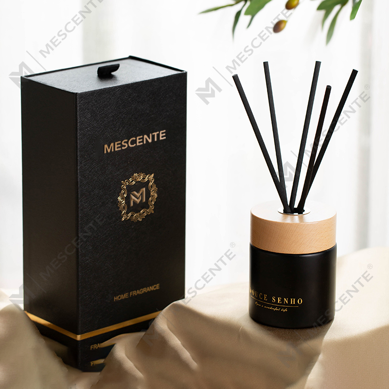 M&Scent Black Bottle Parfym Aroma Reed Diffuser Oil, Doft Thailand Reed Diffusers Presentset
