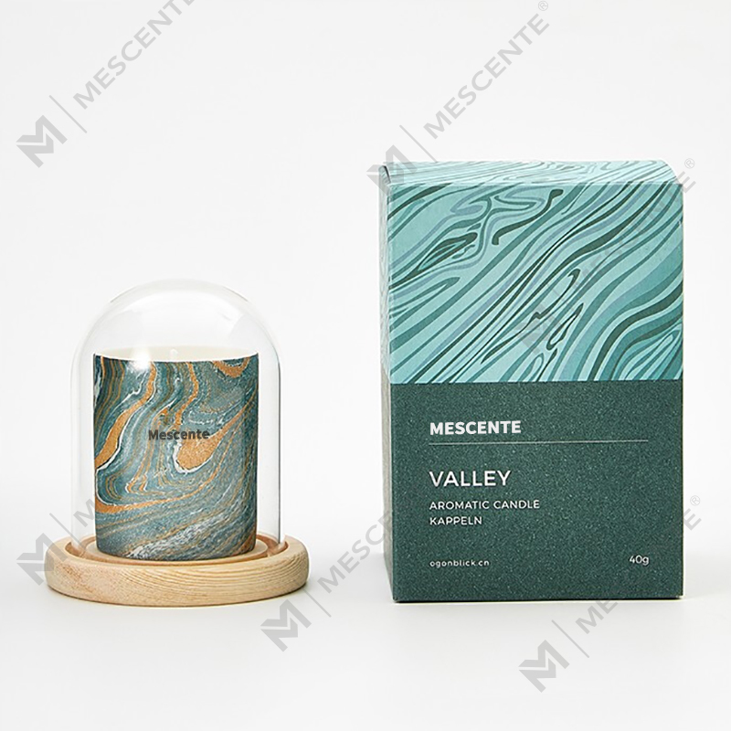 M&Scent Grossist Billiga Skräddarsydda Lyxiga Private Label Pelare Doftande Sojavax Wood Wick Aroma Ljus