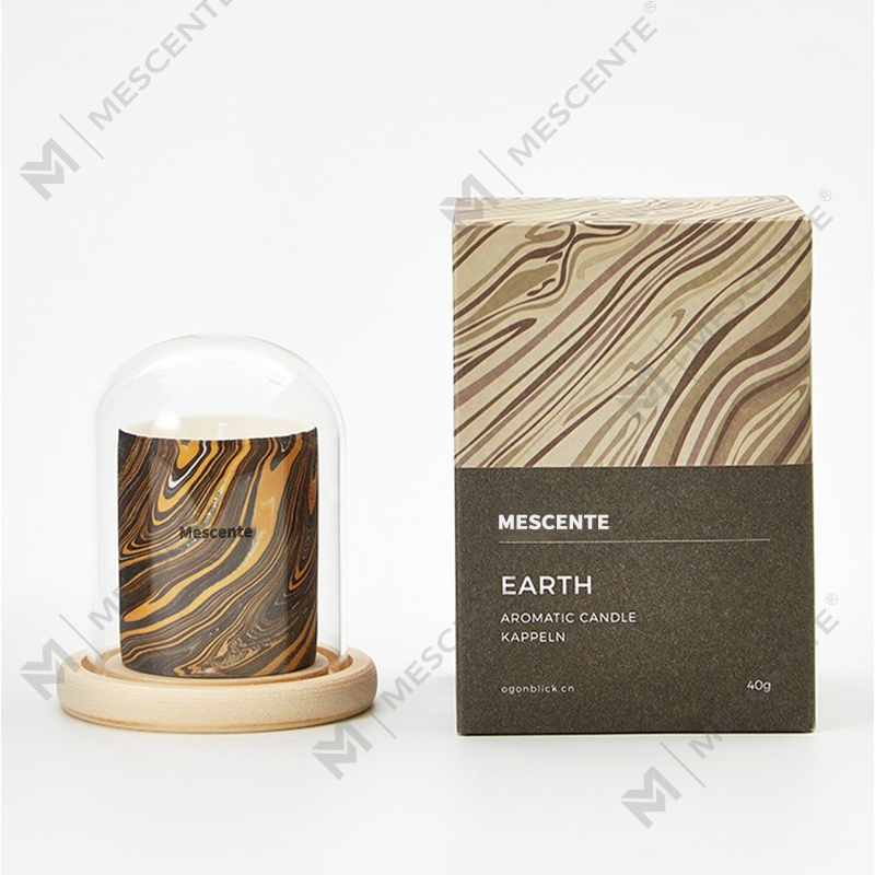 M&Scent Grossist Billiga Skräddarsydda Lyxiga Private Label Pelare Doftande Sojavax Wood Wick Aroma Ljus