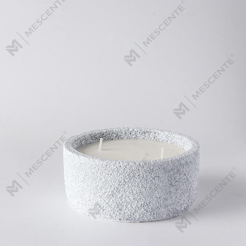 M&Scent lyxig handgjord logotyp andliga pelarljus Doftglas med kristaller, 3 vekar ljus
