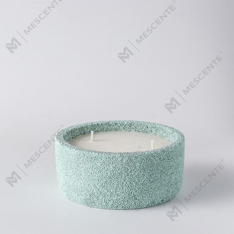 M&Scent lyxig handgjord logotyp andliga pelarljus Doftglas med kristaller, 3 vekar ljus