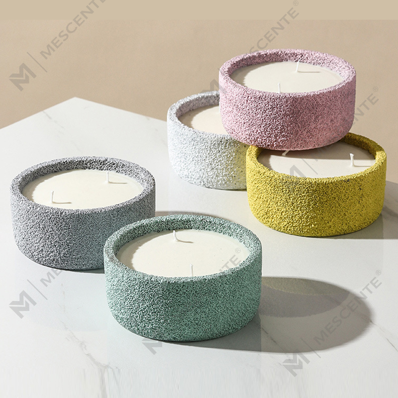 M&Scent lyxig handgjord logotyp andliga pelarljus Doftglas med kristaller, 3 vekar ljus