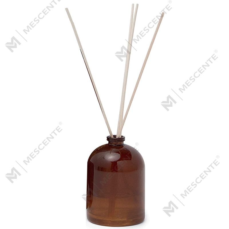 M&Scent Luxury Custom Large Rose Gold Glasflaska Blomma Private Label flytande vassspridare med presentförpackning