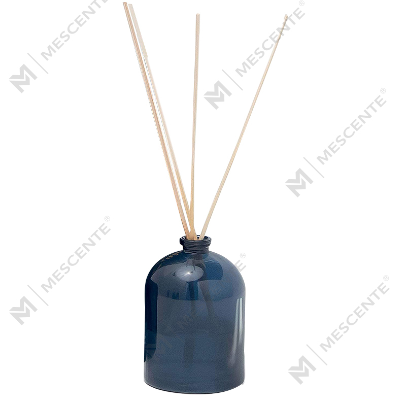 M&Scent Luxury Custom Large Rose Gold Glasflaska Blomma Private Label flytande vassspridare med presentförpackning