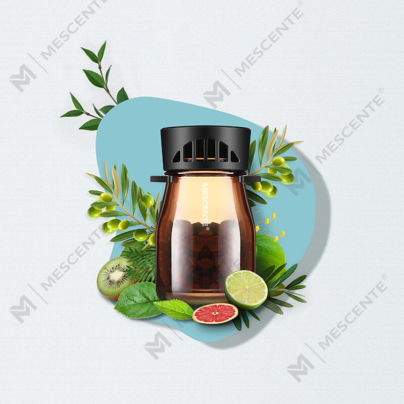 M&Scent Organic Custom Logo Mini Doft Car Air Freshener Flaskor, luftpump för bil