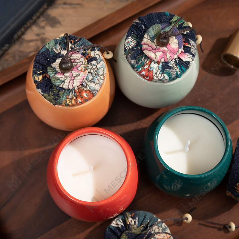 M&Scent Lyxdekoration Bulkbeställning Keramisk pelare Aromaterapi Paraffinljus