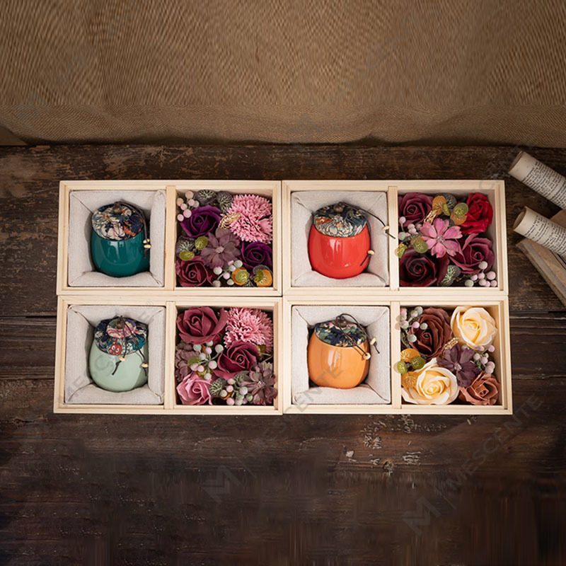 M&Scent Lyxdekoration Bulkbeställning Keramisk pelare Aromaterapi Paraffinljus
