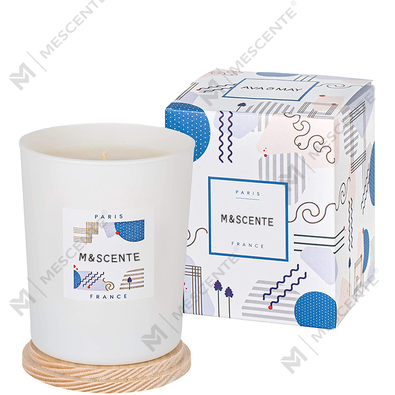 M&Scent skräddarsydda privata märkestillverkade färgade doftande sojavax chic ljus